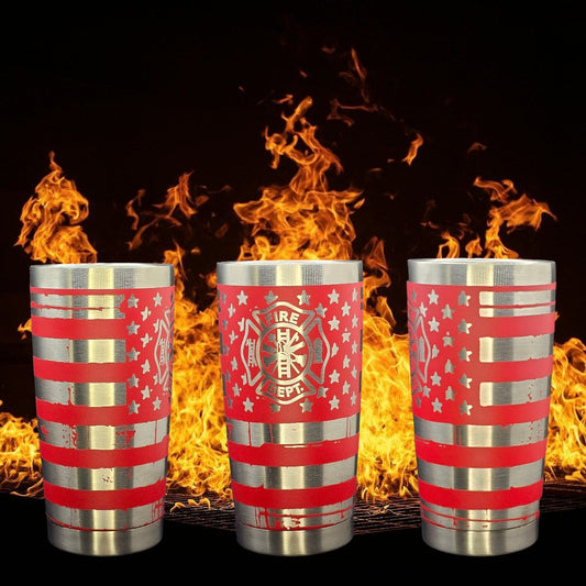 Fighting Fires with Flare - ENGRAVED Tumbler